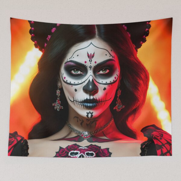 Item preview, Goddess of Death of Dia de los Muertos: Realistic La Catrina Portraits designed and sold by ArtCreator2023.