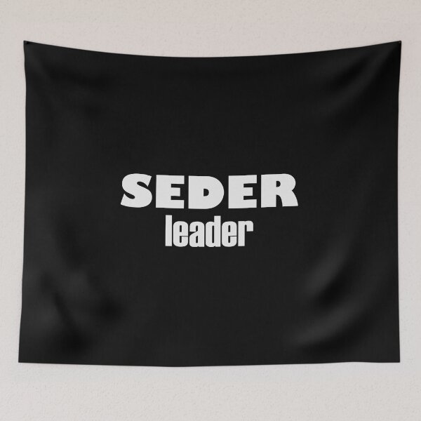 Item preview, Seder leader, Passover (white) designed and sold by EmeraldeaArt.