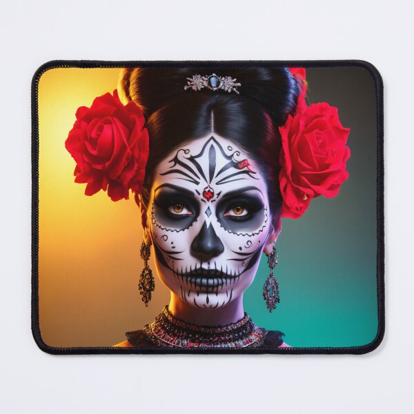 Item preview, Colorful dead woman: Realistic portraits of La Catrina in all its glory designed and sold by ArtCreator2023.