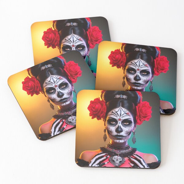 Item preview, Colorful dead woman: Realistic portraits of La Catrina in all its glory designed and sold by ArtCreator2023.
