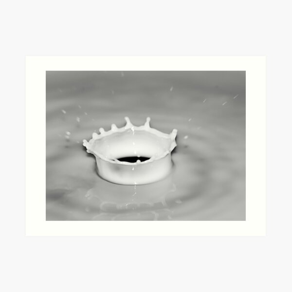 Splash of Milk Art Print