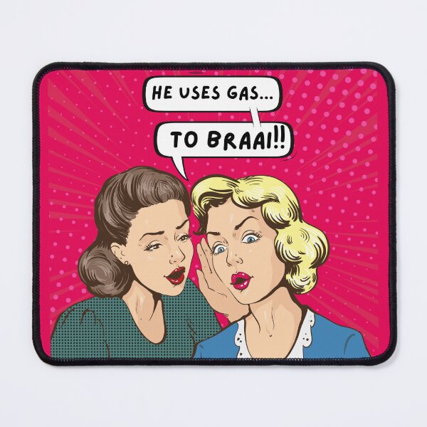 Item preview, Funny South African Vintage Retro Pop Art Style Braai designed and sold by KiffDesigns.