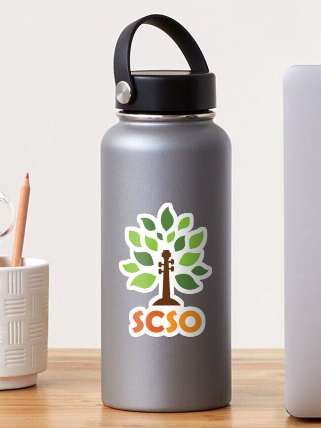 Thumbnail 1 of 3, Sticker, SCSO - logo - fall lettering designed and sold by scsorchestra.