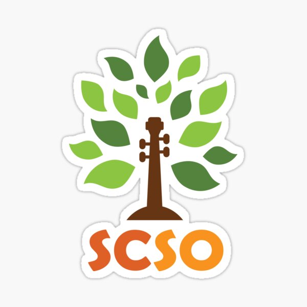 SCSO - logo - fall lettering Sticker