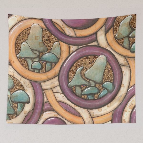 Item preview, Circling Shrooms designed and sold by Ro K..