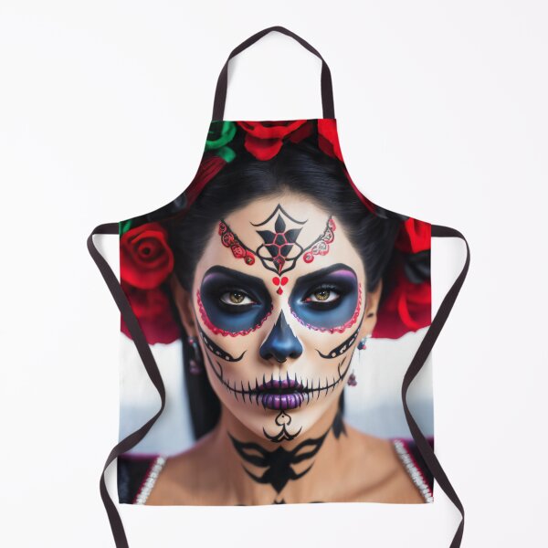 Item preview, Colorful combination of life and death: realistic La Catrina portraits designed and sold by ArtCreator2023.