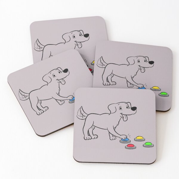 Item preview, Talking dog (buttons) designed and sold by kookycomet.