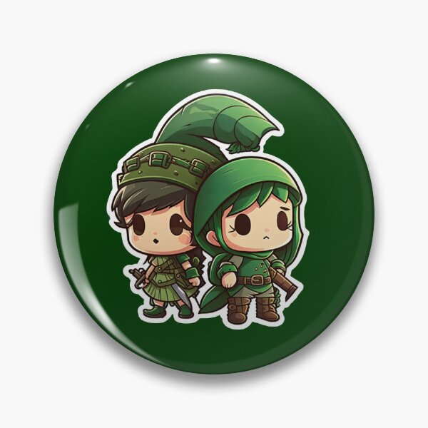Item preview, Cute Chibi Sis Vs Bro Adventurers designed and sold by RoboRembrandt.