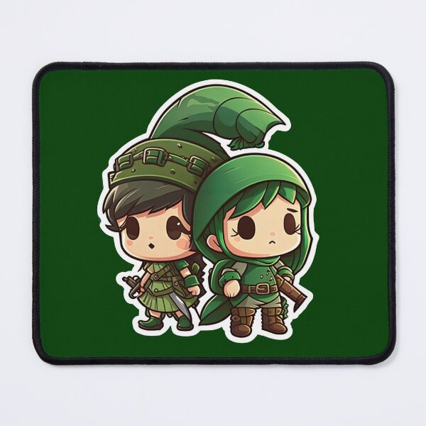 Item preview, Cute Chibi Sis Vs Bro Adventurers designed and sold by RoboRembrandt.