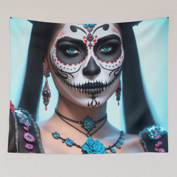 Item preview, La Catrina in Color: Realistic Portraits of the Goddess of Death designed and sold by ArtCreator2023.