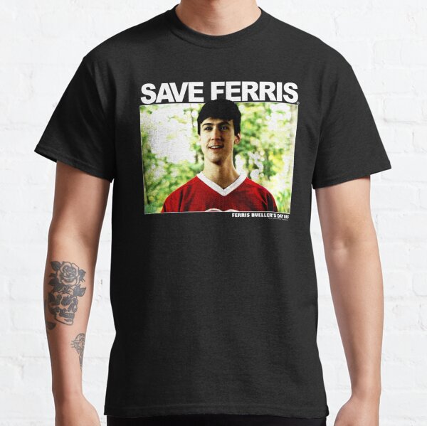 Ferris Bueller's Day Off Save Ferris '86 Red T-Shirt Men's  LARGE