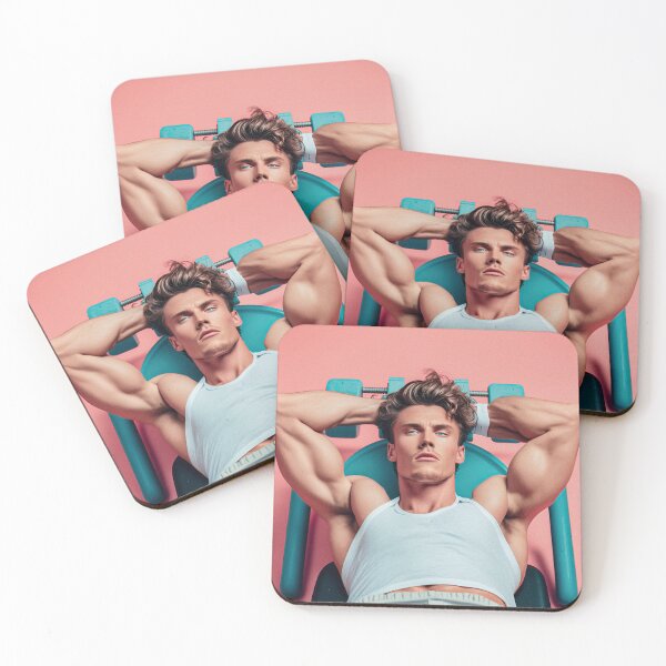 Item preview, Cute Guy On Bench Press designed and sold by Cyber-Cuties.