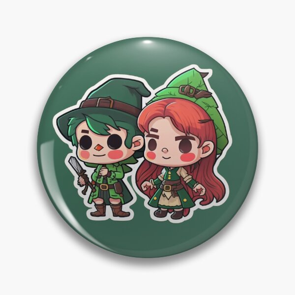 Item preview, Cute Chibi Sis Vs Bro Adventurers designed and sold by RoboRembrandt.