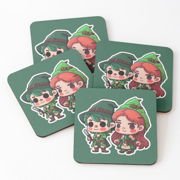 Item preview, Cute Chibi Sis Vs Bro Adventurers designed and sold by RoboRembrandt.