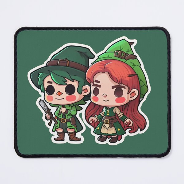 Item preview, Cute Chibi Sis Vs Bro Adventurers designed and sold by RoboRembrandt.