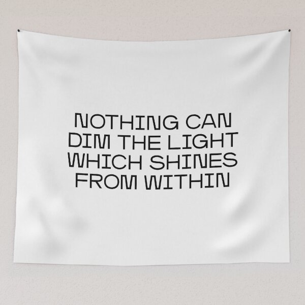 Item preview, Nothing can dim the light which shines from within (black) designed and sold by didijuca.