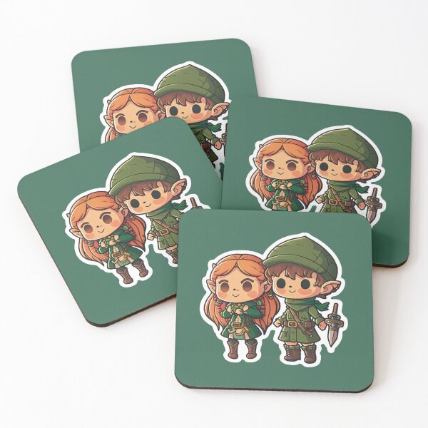 Item preview, Cute Chibi Sis Vs Bro Adventurers designed and sold by RoboRembrandt.