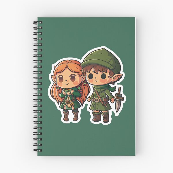 Item preview, Cute Chibi Sis Vs Bro Adventurers designed and sold by RoboRembrandt.