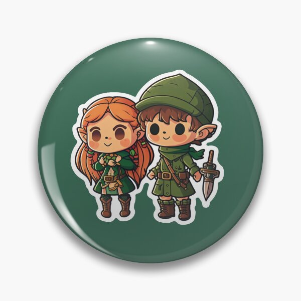 Item preview, Cute Chibi Sis Vs Bro Adventurers designed and sold by RoboRembrandt.