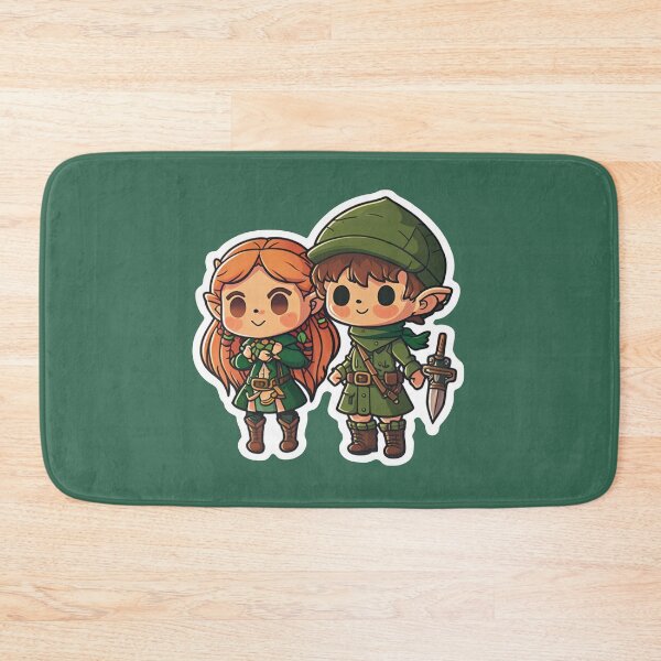 Item preview, Cute Chibi Sis Vs Bro Adventurers designed and sold by RoboRembrandt.