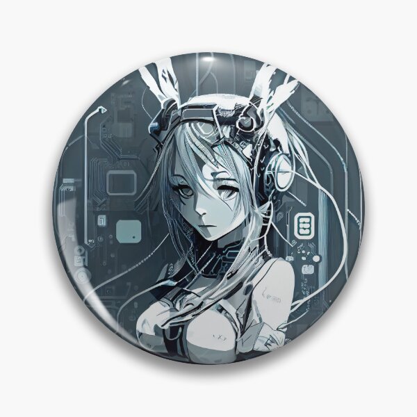 Item preview, AI Art | Cyber Rabbit Girl | Manga Style| designed and sold by Fractal-Graphic.