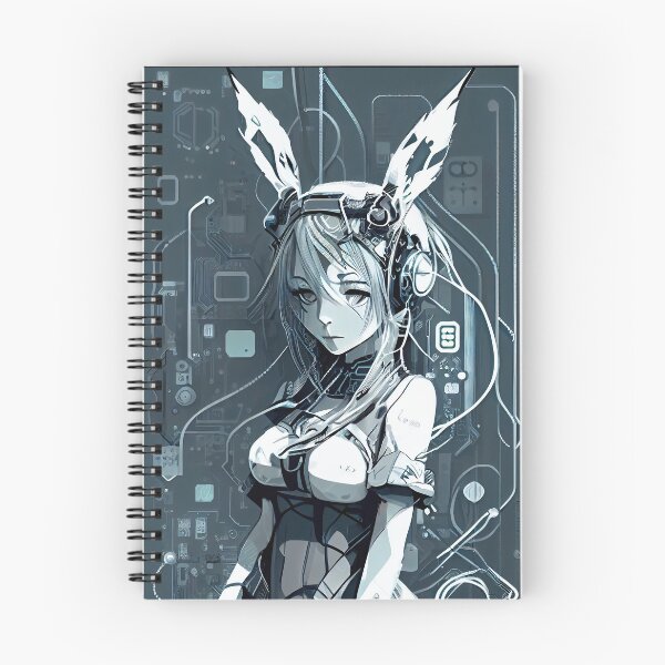 Item preview, AI Art | Cyber Rabbit Girl | Manga Style| designed and sold by Fractal-Graphic.