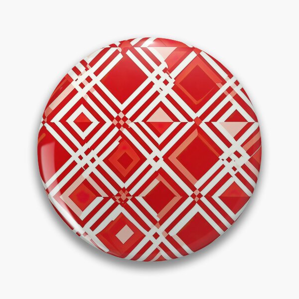 Item preview, Red White Cool Square Shape Pattern in Abstract Geometric Style designed and sold by Aurora Hues.