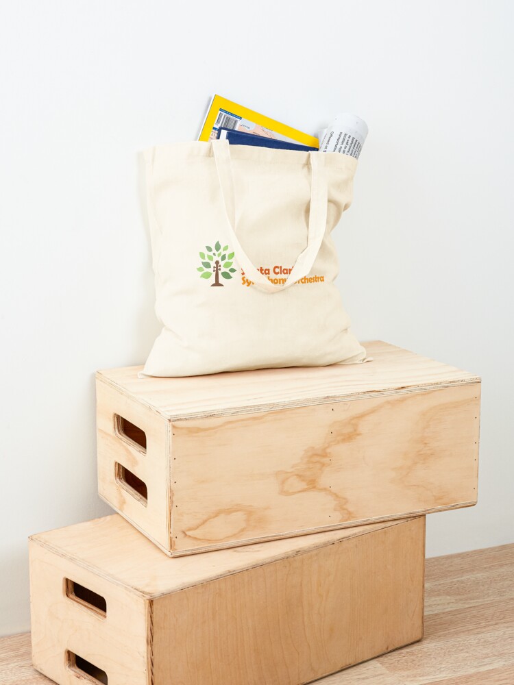 Thumbnail 4 of 5, Tote Bag, Santa Clarita Symphony Orchestra - horizontal logo designed and sold by scsorchestra.
