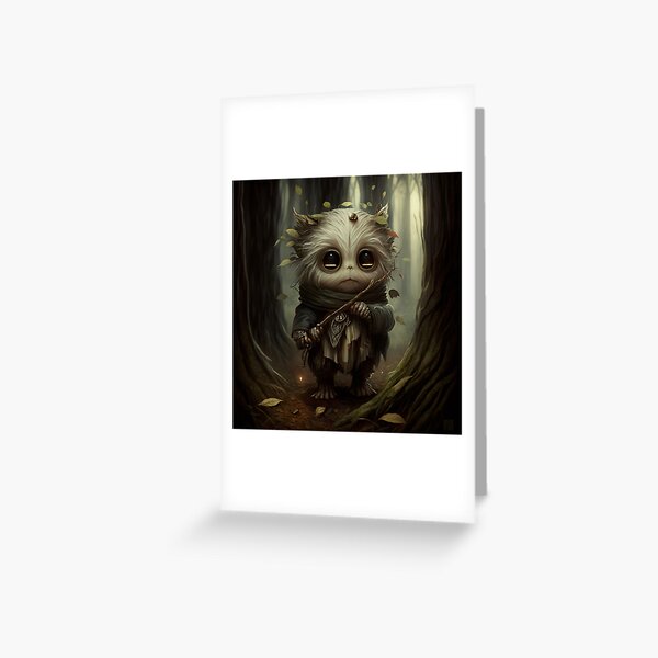 Goblincore Girl Art Print by Lauren Florence