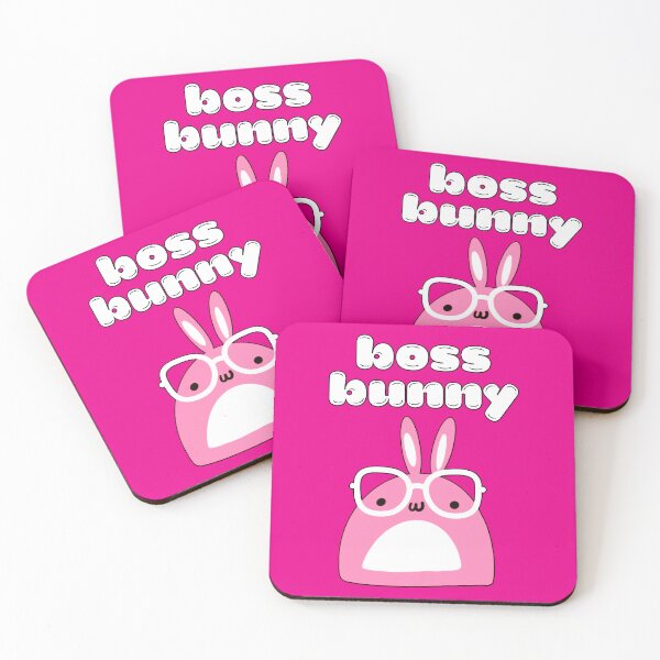 Item preview, Fluffy Pink Bunny Boss Bunny With Glasses Adorable designed and sold by Renata illustrata.