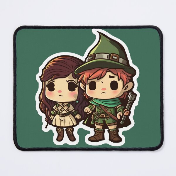 Item preview, Cute Chibi Sis Vs Bro Adventurers designed and sold by RoboRembrandt.