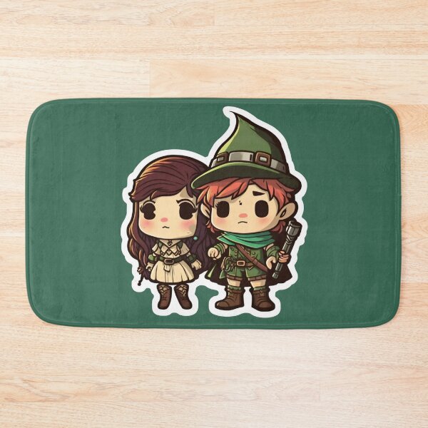 Item preview, Cute Chibi Sis Vs Bro Adventurers designed and sold by RoboRembrandt.