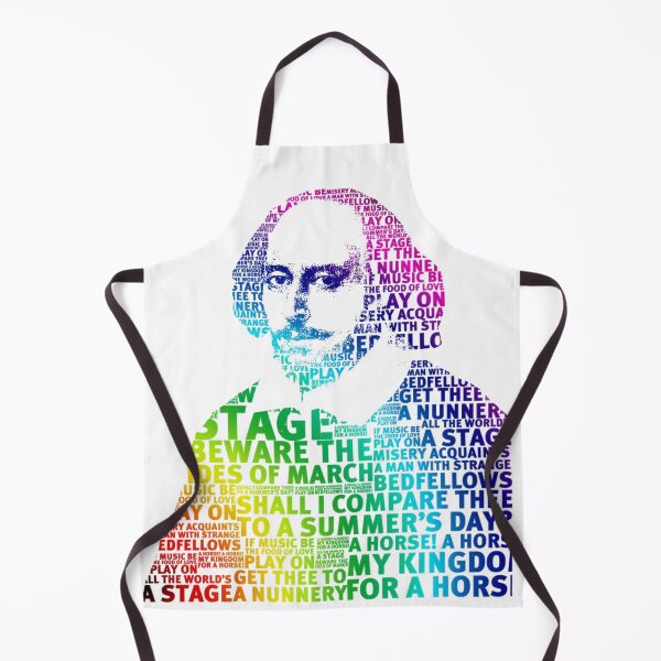 Item preview, shakespeare rainbow design no white surround background designed and sold by DJVYEATES.