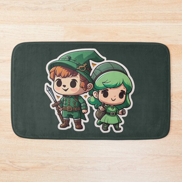 Item preview, Cute Chibi Sis Vs Bro Adventurers designed and sold by RoboRembrandt.