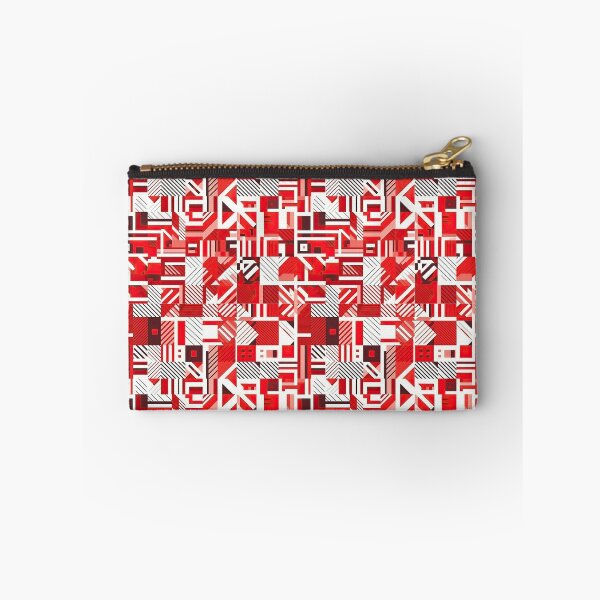 Item preview, Red White Cool Square Shape Pattern in Abstract Geometric Style designed and sold by Aurora Hues.