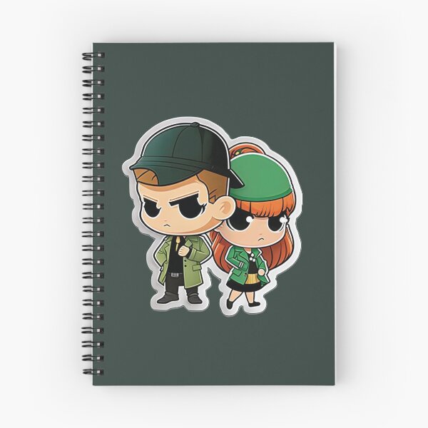 Item preview, Cute Chibi Sis Vs Bro Detectives designed and sold by RoboRembrandt.