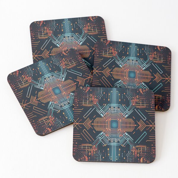 Item preview, Abstract Tech Pattern v4 designed and sold by BogoAi.