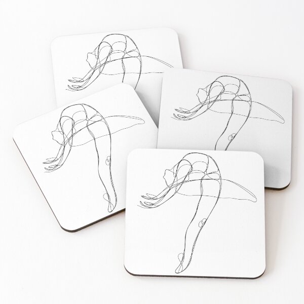 Item preview, Ballerina Beauty: One Line Art of a Graceful Dancer designed and sold by OneLinePrints.