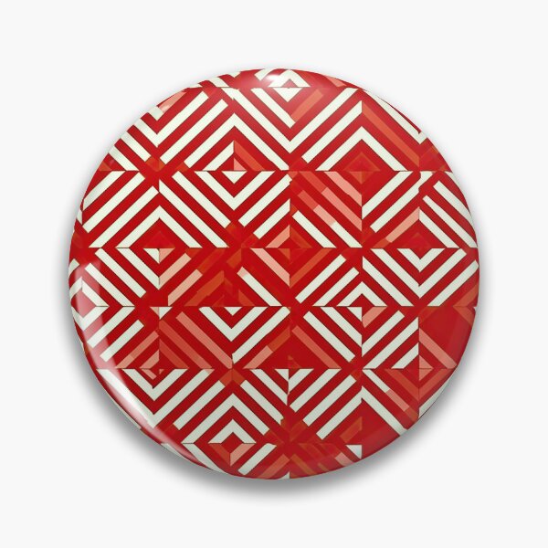 Item preview, Red White Cool Square Shape Pattern in Abstract Geometric Style designed and sold by Aurora Hues.