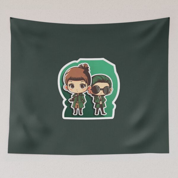 Item preview, Cute Chibi Sis Vs Bro Detectives designed and sold by RoboRembrandt.