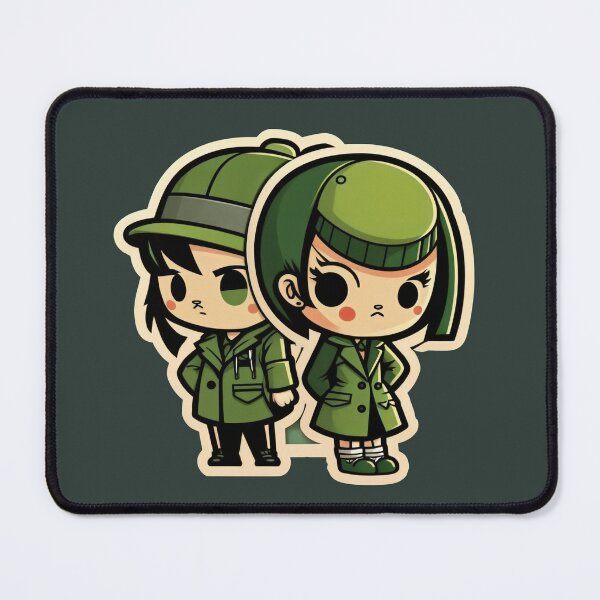 Item preview, Cute Chibi Sis Vs Bro Detectives designed and sold by RoboRembrandt.