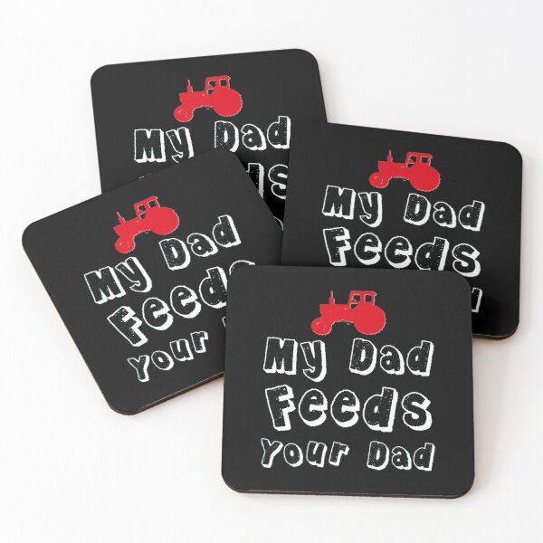 Item preview, My Dad Feeds Your Dad Farmer Kids Red Tractor Tshirt Funny Active  designed and sold by oldwoman26.