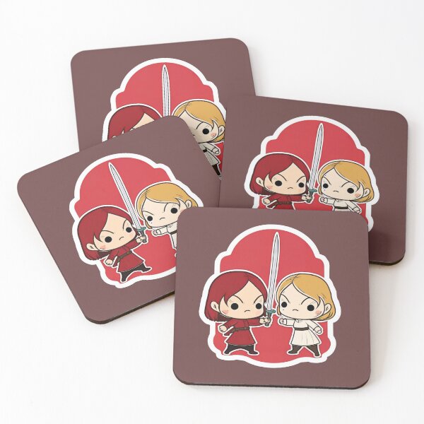 Item preview, Cute Chibi Sis Vs Bro Dueling designed and sold by RoboRembrandt.