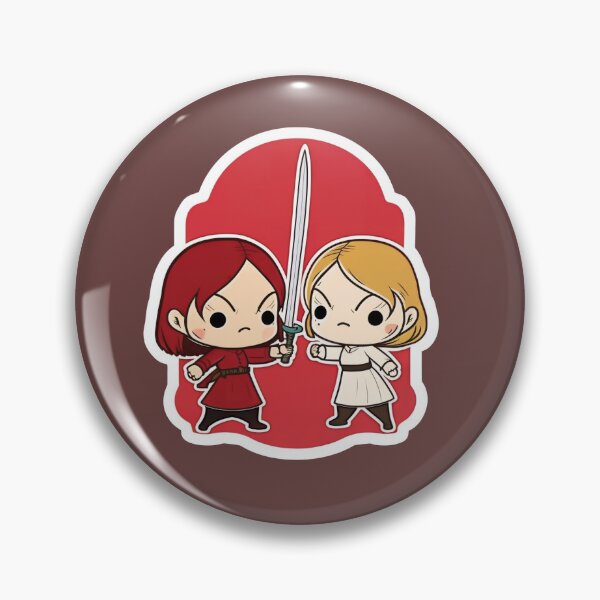 Item preview, Cute Chibi Sis Vs Bro Dueling designed and sold by RoboRembrandt.
