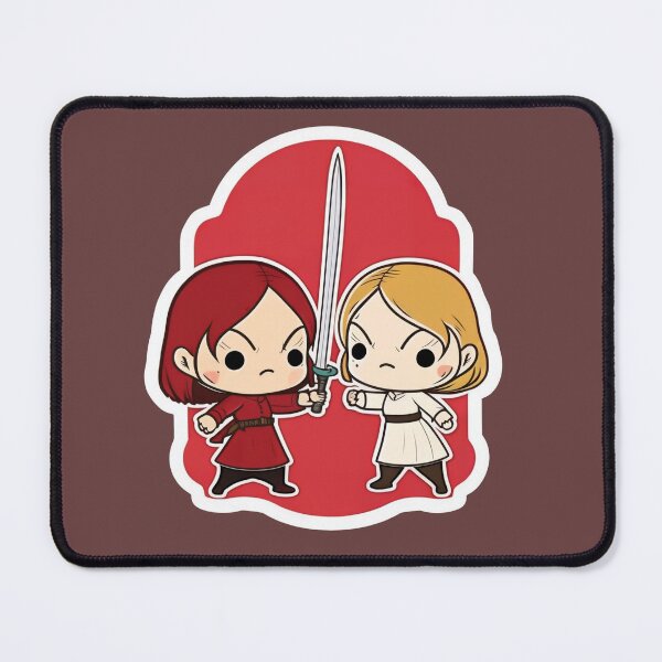 Item preview, Cute Chibi Sis Vs Bro Dueling designed and sold by RoboRembrandt.