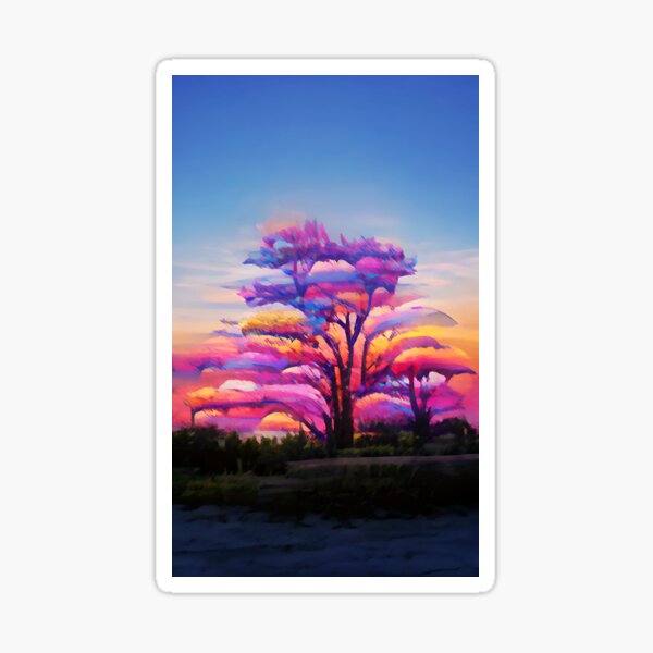 Item preview, A Tree in Sunset designed and sold by AiAestheticPics & More....