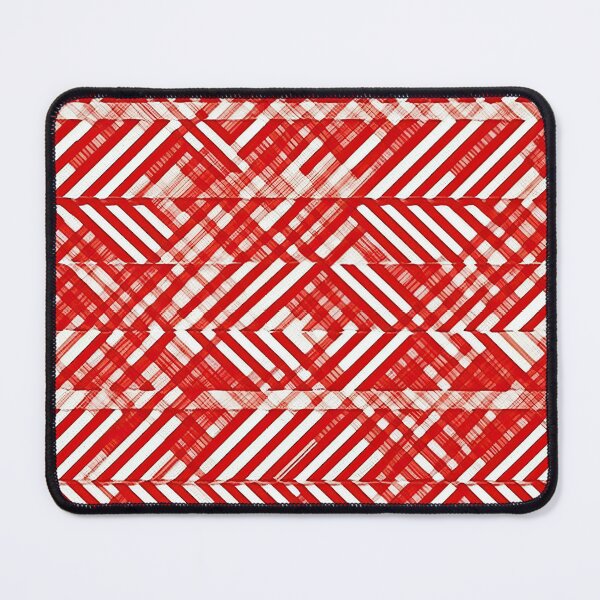Item preview, Red White Cool Square Shape Pattern in Abstract Diagonal Geometric Style designed and sold by Aurora Hues.