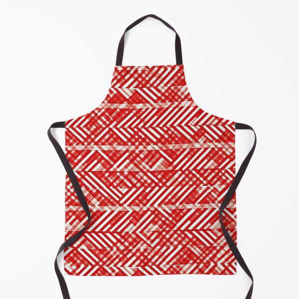 Item preview, Red White Cool Square Shape Pattern in Abstract Diagonal Geometric Style designed and sold by Aurora Hues.