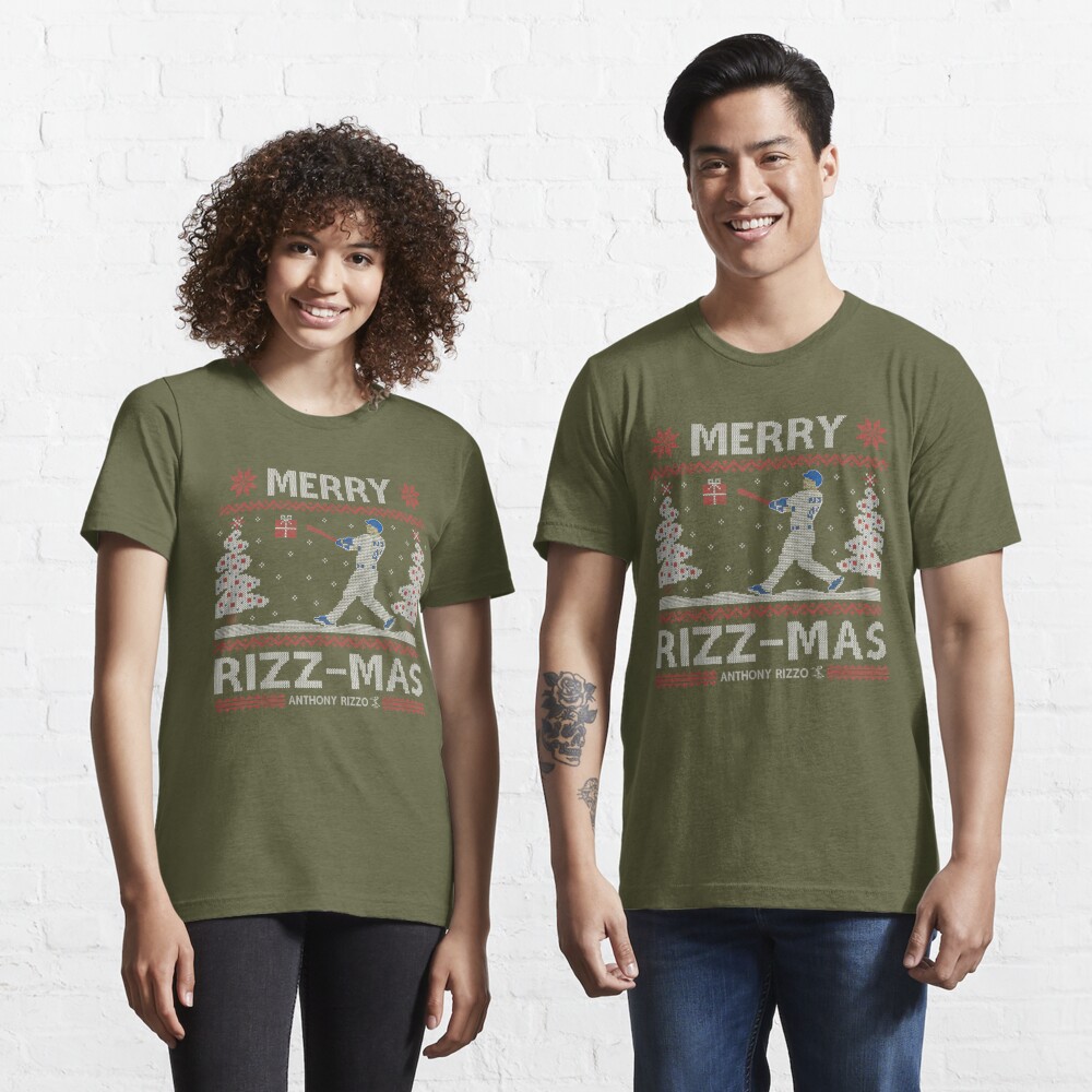 Anthony Rizzo Merry Rizz-Mas Long Sleeve T-Shirt - Apparel