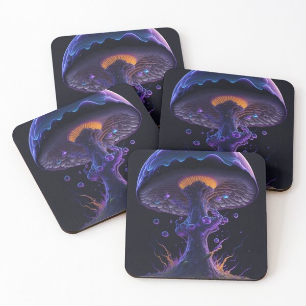 Aperçu de l'œuvre Glowing Mushroom #92 Part of the Glowing Mushroom Collection créée et vendue par Psychedelic Psychos.